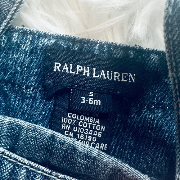 Girl's Ralph Lauren Blue Jean Dress - Picture 2 of 7